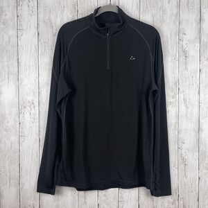 Paradox‎ Merino Blend Men Sweater Medium Black Dri Release Fresh Guard 1/4 Zip